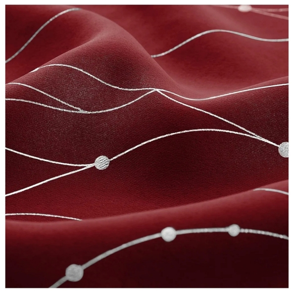 Burgundy/Red Blackout Curtain Panel (W52"×L84") - Picture 7 of 10